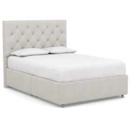 Heal's Balmoral Headboard King Capelo Linen-Cotton Sea Salt - thumbnail 1