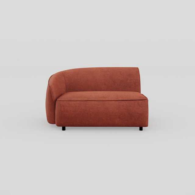 Heal's Aurelie Large Corner Module LHF Smart Luxe Velvet Tawny