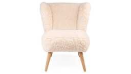 Heal's Ziggy Chair in Clotted Cream Sheepskin