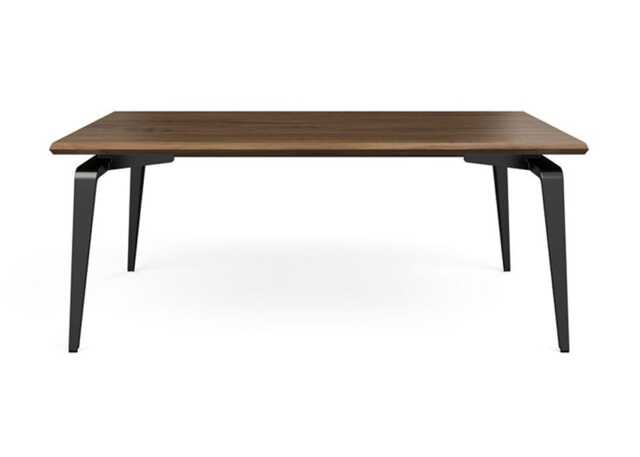 Ligne Roset Odessa Dining Table European Walnut Black Legs 180 x 98cm