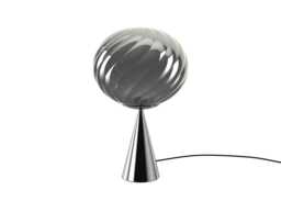 Tom Dixon Whirl LED Cone Fat Table Lamp Silver/Silver