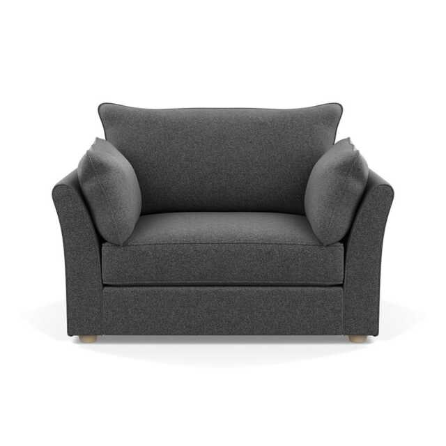 Heal's Tailor Loveseat Melton Wool Granite Natural Beech Feet