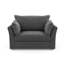 Heal's Tailor Loveseat Melton Wool Granite Natural Beech Feet