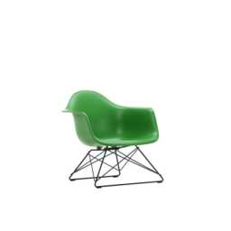 Vitra Eames LAR Chair Green Basic Dark Powder Coated Wire Base With Cross Struts