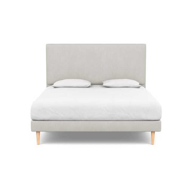 Heal's Shallow Divan Super King Capelo Linen-Cotton Sea Salt Light Stem Feet - image 1