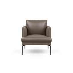 Heal's Matera Armchair Daino Leather Elephant Black Feet