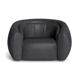 Heal's Flora Loveseat Linea Leather Black