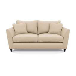 Heal's Torino 3 Seater Sofa Brushed Cotton Oat Black Feet