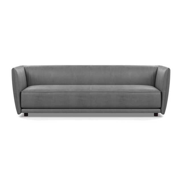 Heal's Valley 4 Seater Sofa Daino Steel Walnut Stain Feet - image 1