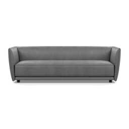Heal's Valley 4 Seater Sofa Daino Steel Walnut Stain Feet - thumbnail 1