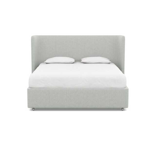 Heal's Monroe Headboard Super King Melton Wool Limestone