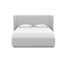Heal's Monroe Headboard Super King Melton Wool Limestone