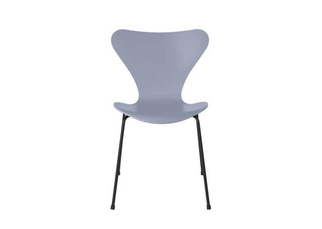 Fritz Hansen Series 7 Chair Coloured Ash Lavender Blue Black Legs