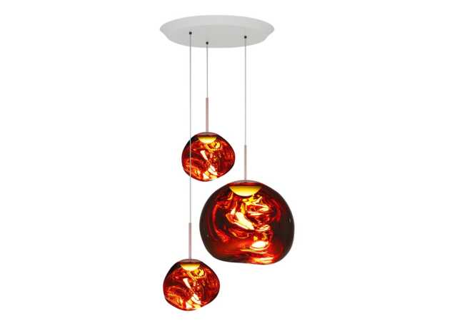Tom Dixon Melt Pendant System Trio Round Copper LED - image 1