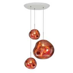 Tom Dixon Melt Pendant System Trio Round Copper LED - thumbnail 2