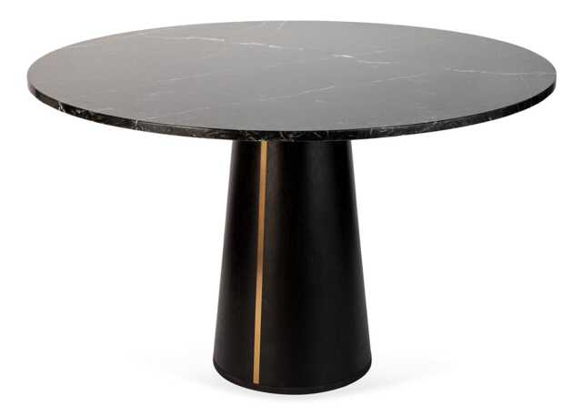 Heal's Totem Dining Table Black Marble Top - image 1