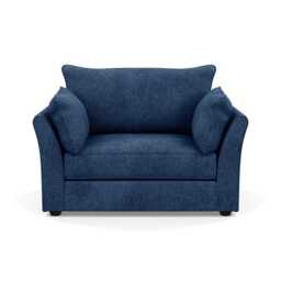Heal's Tailor Loveseat Broad Weave Lagoon Black Beech Feet