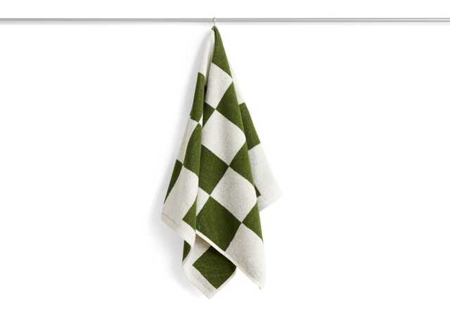 HAY Check Hand Towel Matcha
