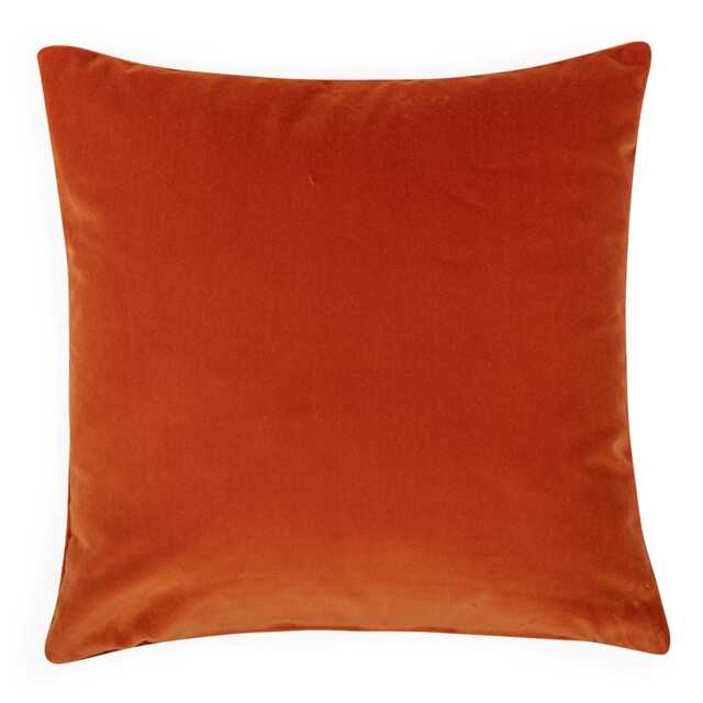Heal's Velvet Cushion Rust 45 x 45cm - image 1