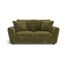Heal's Snooze 3 Seater Sofa Boucle Velvet Wilder Black Feet