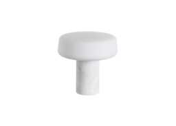 Case Solid LED Table Light Small Carrara Marble