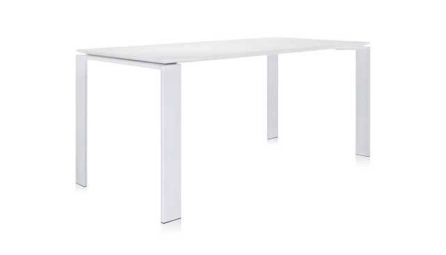Kartell Four Dining Table 4-6 Lrg Seater 82 White Top White Legs