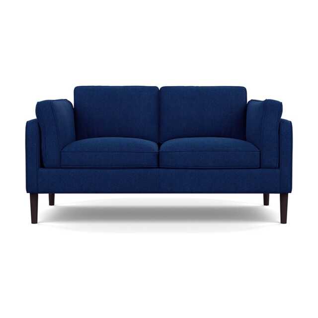Heal's Sonno 2 Seater St Moritz Wool Navy Wenge Black Feet