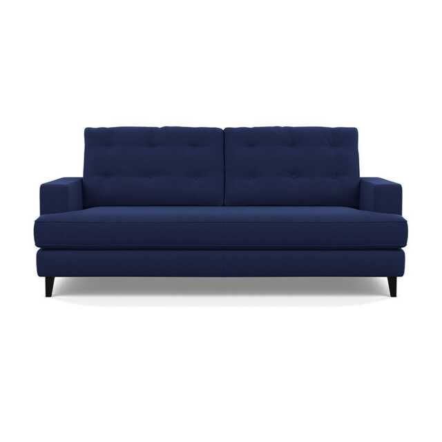 Heal's Mistral 3 Seater Sofa Melton Wool New Navy Black Feet