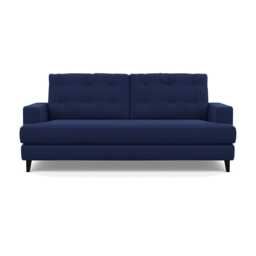Heal's Mistral 3 Seater Sofa Melton Wool New Navy Black Feet
