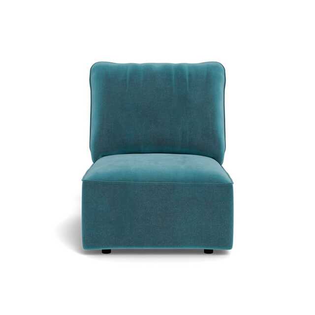 Heal's Morven Single Unit Smart Luxe Velvet Airforce Blue