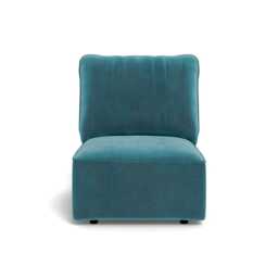 Heal's Morven Single Unit Smart Luxe Velvet Airforce Blue