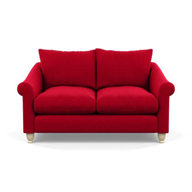 Heal's Devon 2 Seater Sofa Melton Wool Red Oxide Natural Feet - image 1