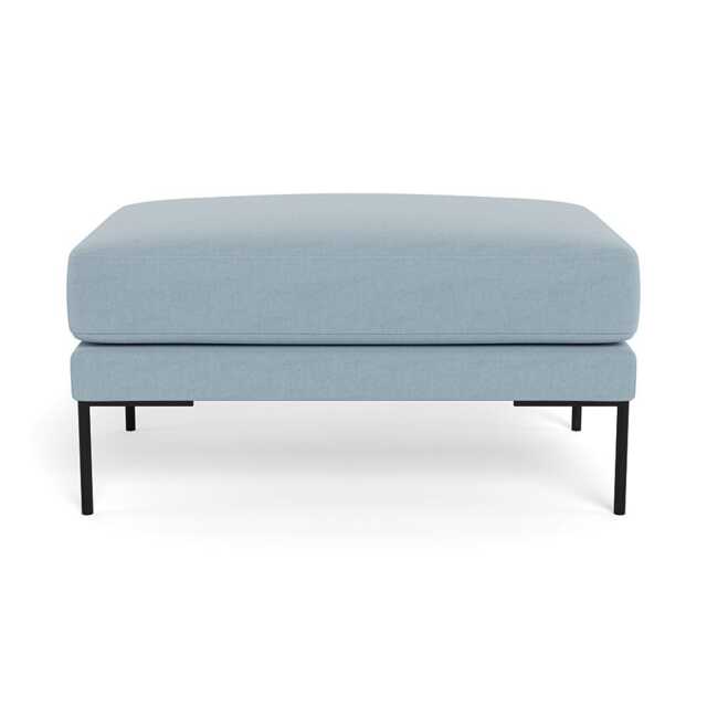 Heal's Torrington Ottoman Capelo Linen-Cotton Sea Shanty Black Feet - image 1