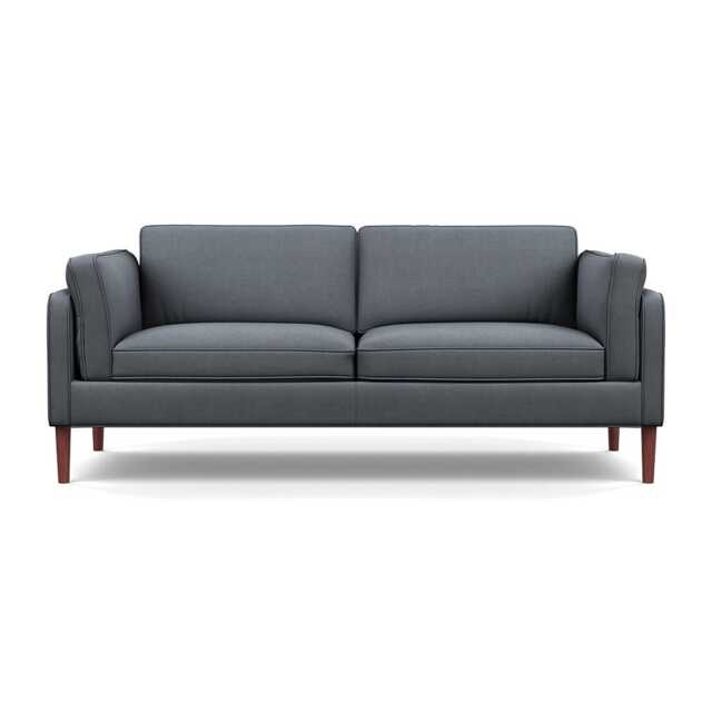 Heal's Sonno 3 Seater Siena Cotton Shale Grey Walnut Feet