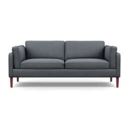 Heal's Sonno 3 Seater Siena Cotton Shale Grey Walnut Feet