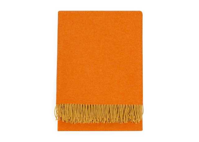 Heal's Two Tone Merino Throw Orange - image 1