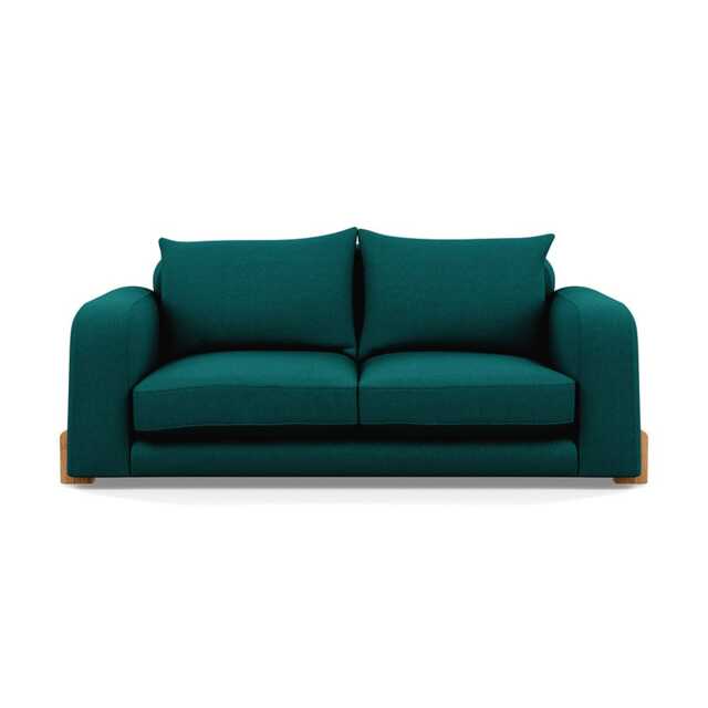 Heal's Nuvola 2 Seater Sofa Brushed Cotton Pine Natural Oak Feet