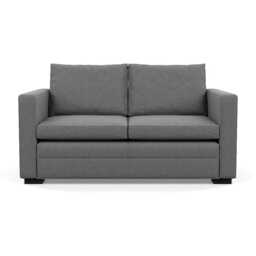 Heal's Palermo 2 Seater Sofa St Moritz Wool Light Grey 157 Black Feet