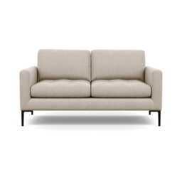 Heal's Eton 2 Seater Sofa Broad Weave Putty Black Feet