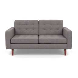 Heal's Hepburn 2 Seater Loop Boucle Granite Walnut