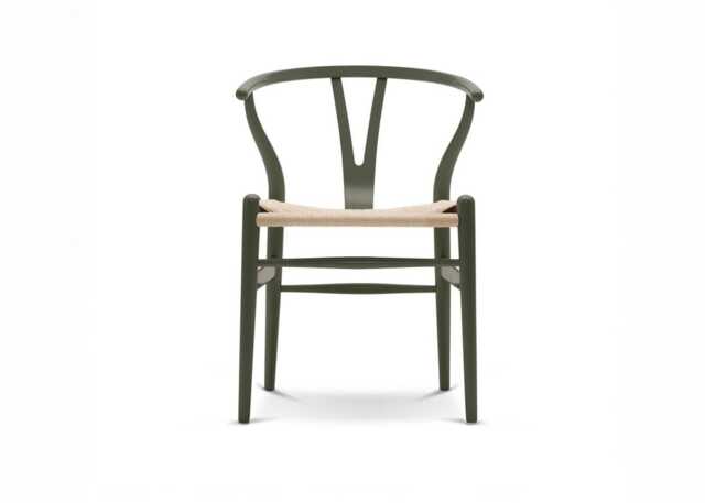 Carl Hansen & Son Wishbone Chair CH24 Soft Olive Natural Beech - image 1