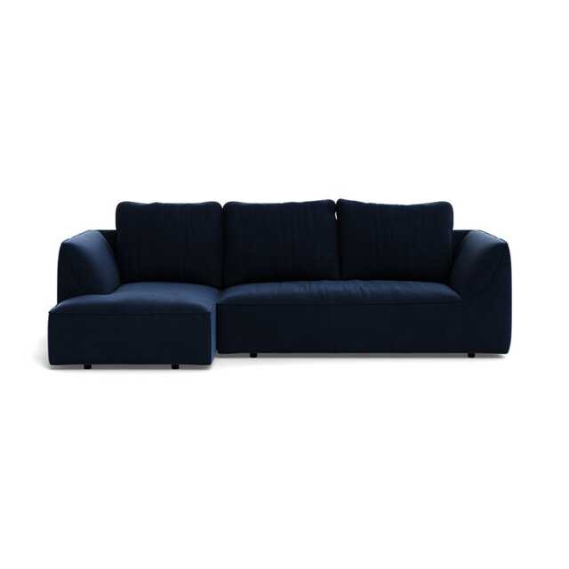 Heal's Morven Left Hand Facing Corner Chaise Sofa Smart Velvet Dusk