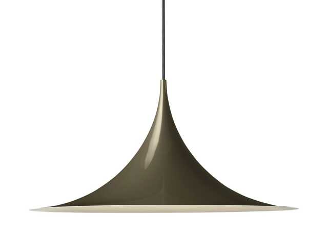 Gubi Semi Pendant Light 47cm Glossy Dark Cocoa
