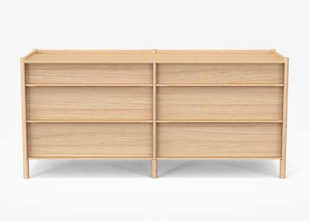 Case Pala 6 Drawers Chest Oak