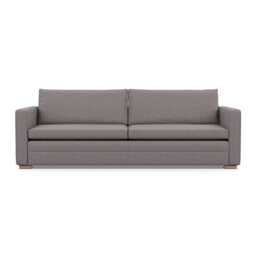 Heal's Palermo 5 Seater Sofa Loop Boucle Granite Brass/Walnut Feet