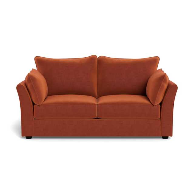 Heal's Tailor 3 Str Sofa Cotton Velvet Russet Black Feet