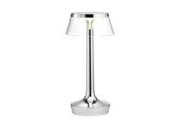 Flos Bon Jour Unplugged LED Portable Table Lamp Chrome