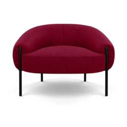Heal's Isola Armchair St Moritz Wool Red 74 Black Feet