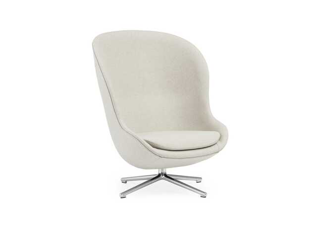 Normann Copenhagen Hyg Lounge Chair High Swivel Alu Main Line Flax 20