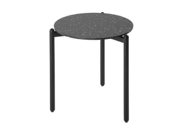 Kartell Undique side Table Black Terrazzo Top Black Base - image 1